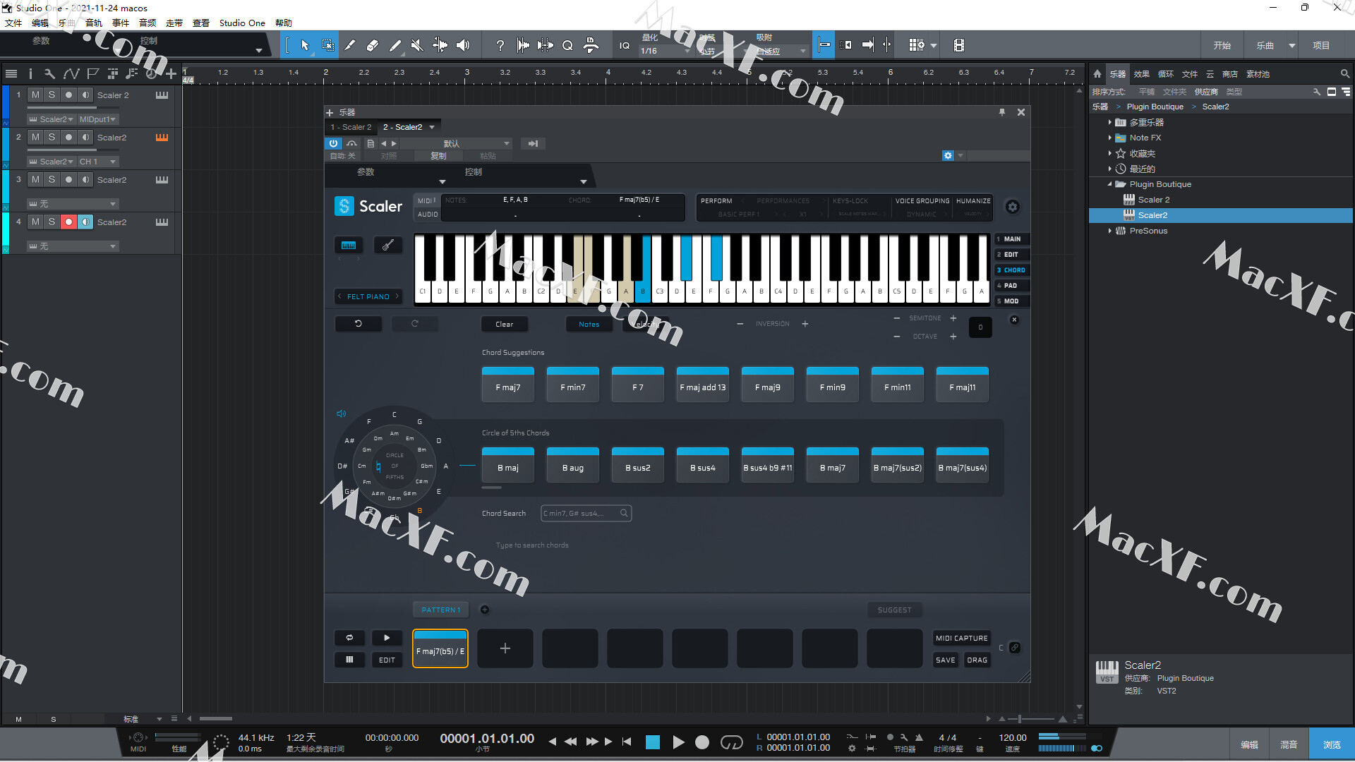 音频插件-Plugin Boutique Scaler(studio one插件—MIDI 效果器) V2.5.0注册版 兼容Studio One插图8