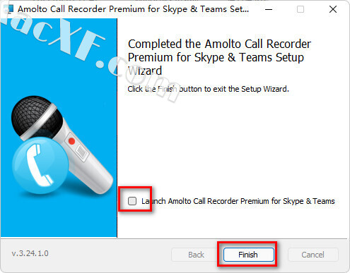 instaling Amolto Call Recorder for Skype 3.26.1
